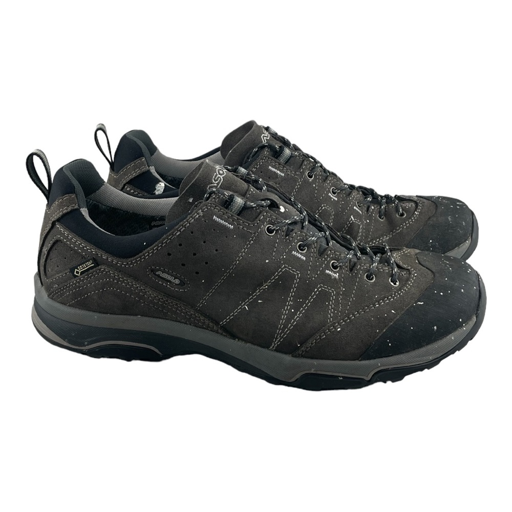 Asolo Mens Khaki Suede Trail Hiking Shoe Icarus Vibram Size US 9.5